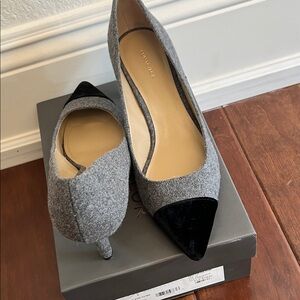 Ann Taylor Elegant Gray and Black Heels Size 10